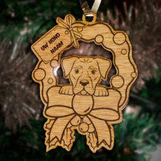 Kerst hond ornament