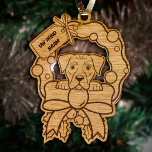 Kerst hond ornament