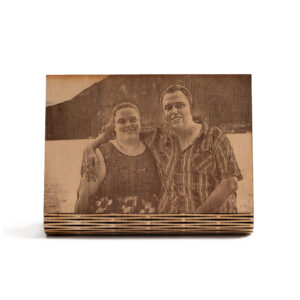 Gegraveerd foto op hout
