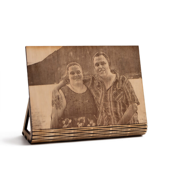 Gegraveerd foto op hout - Afbeelding 2