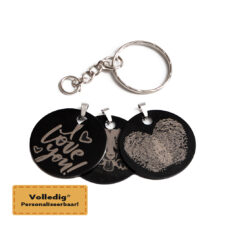Gepersonaliseerde ronde (sleutel)hanger
