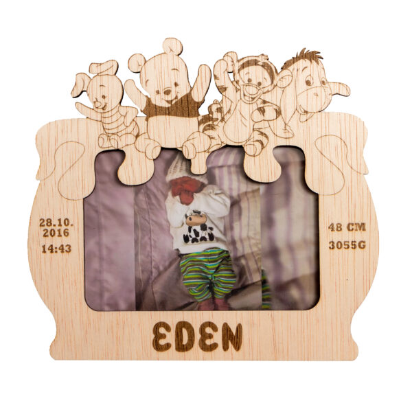 Geboorte fotolijst - Pooh - Afbeelding 2