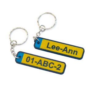 Gepersonaliseerde Kenteken Sleutelhanger