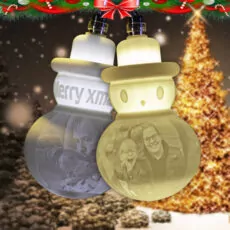 Kerst Reliëf Sneeuwpop