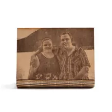 Gegraveerd foto op hout